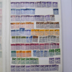 Lot de timbres de Suède oblitérés en un album.