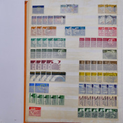 Lot de timbres de Pays-Bas oblitérés en un album.