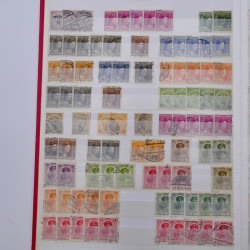 Lot de timbres de Luxembourg oblitérés en un album.
