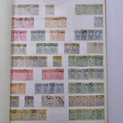 Lot de timbres de Luxembourg oblitérés en un album.