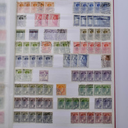 Lot de timbres de Luxembourg oblitérés en un album.