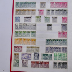 Lot de timbres de Luxembourg oblitérés en un album.