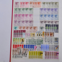 Lot de timbres de Luxembourg oblitérés en un album.