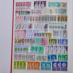 Lot de timbres de Luxembourg oblitérés en un album.