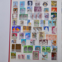 Lot de timbres de Luxembourg oblitérés en un album.