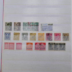 Lot de timbres de Luxembourg oblitérés en un album.