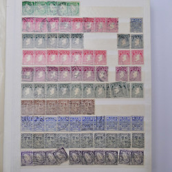 Lot de timbres d'Irlande oblitérés en un album.