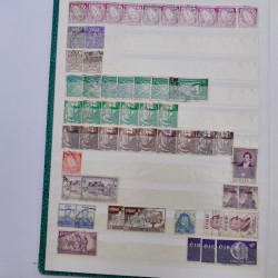 Lot de timbres d'Irlande oblitérés en un album.