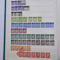 Lot de timbres d'Irlande oblitérés en un album.