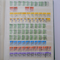 Lot de timbres d'Irlande oblitérés en un album.