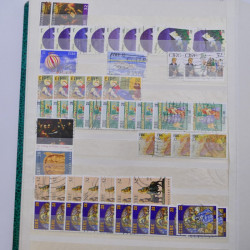 Lot de timbres d'Irlande oblitérés en un album.