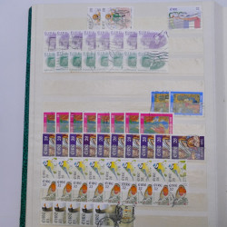 Lot de timbres d'Irlande oblitérés en un album.