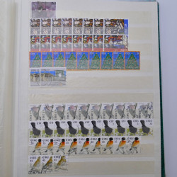 Lot de timbres d'Irlande oblitérés en un album.