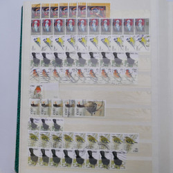 Lot de timbres d'Irlande oblitérés en un album.