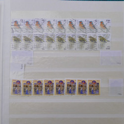 Lot de timbres d'Irlande oblitérés en un album.