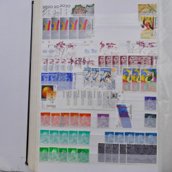 Lot de timbres d'Espagne oblitérés en un album.