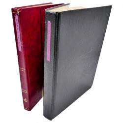 Lot de timbres d'Etats-Unis oblitérés en un deux albums.