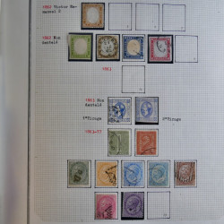 Collection timbres d'Italie 1862-2003 neufs et oblitérés en un album.