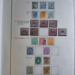 Collection timbres d'Italie 1862-2003 neufs et oblitérés en un album.
