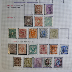 Collection timbres d'Italie 1862-2003 neufs et oblitérés en un album.