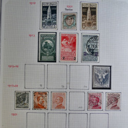 Collection timbres d'Italie 1862-2003 neufs et oblitérés en un album.