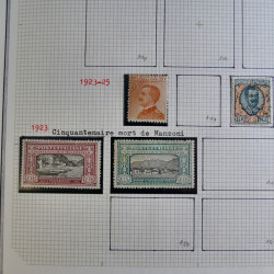 Collection timbres d'Italie 1862-2003 neufs et oblitérés en un album.