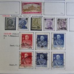 Collection timbres d'Italie 1862-2003 neufs et oblitérés en un album.