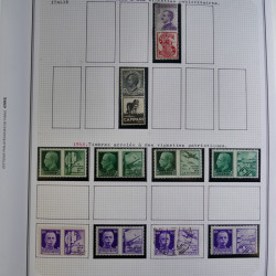 Collection timbres d'Italie 1862-2003 neufs et oblitérés en un album.