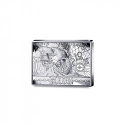 France One Piece 10 euros argent rectangulaire en coffret BE 2025.