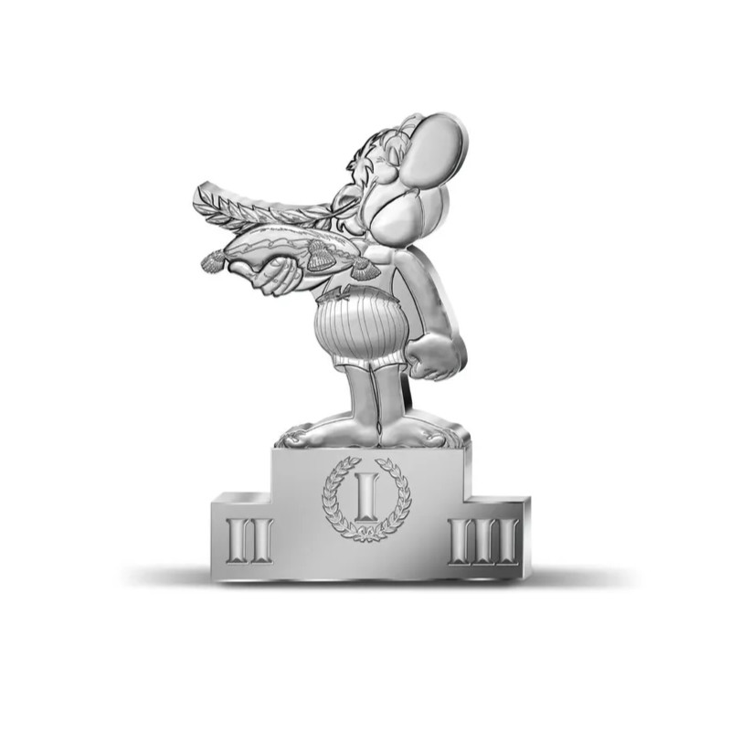 France Astérix aux Jeux Olympiques 10 euros argent Podium en coffret BE 2024.