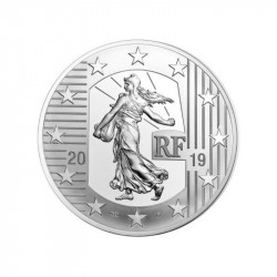 France Semeuse 10 euros argent Le Franc Germinal en coffret BE 2019.