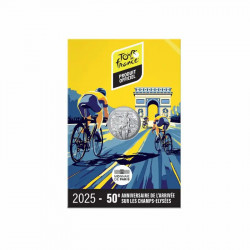 Tour de France 10 euros argent en coffret UNC 2025.