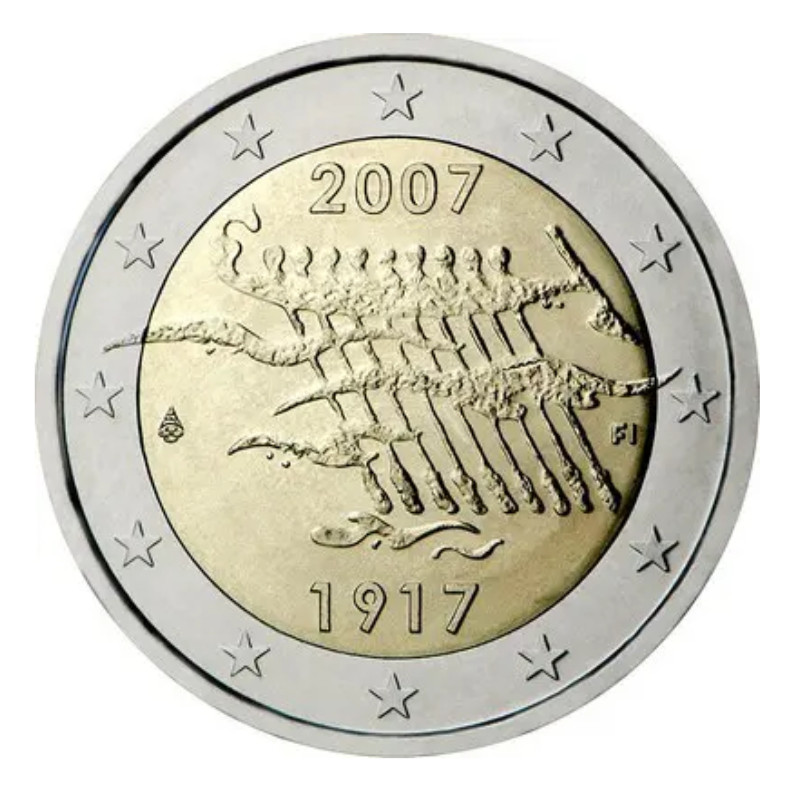 2 euros commémorative Finlande 2007 - Indépendance.