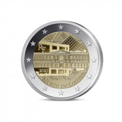 2 euros commémorative France 2025 - Musée du Louvre en coffret BE.