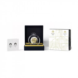 2 euros commémorative France 2024 - Tour Eiffel JO Paris colorisé en coffret BE.