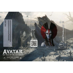 Feuillet crypto NFTimbre6.3 Avatar Varang autoadhésif.