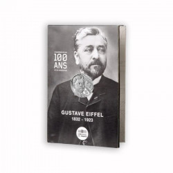 Gustave Eiffel 10 euros argent en coffret UNC 2023.