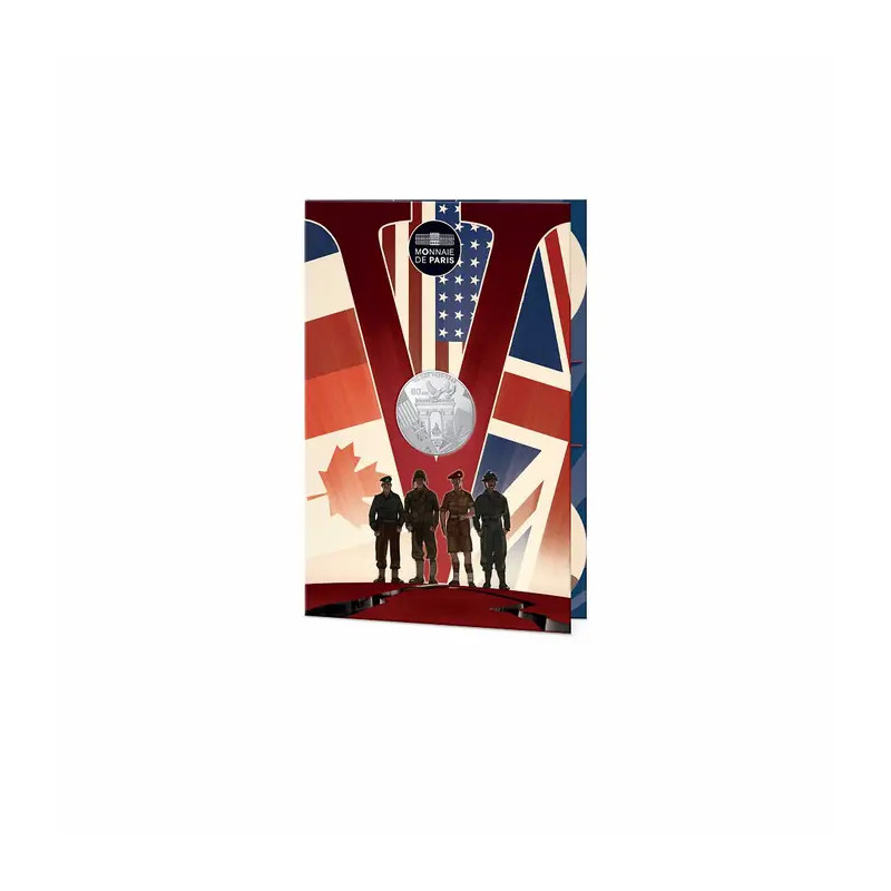 80 ans du V-E DAY 10 euros argent en coffret UNC 2025.