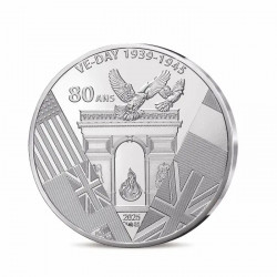 80 ans du V-E DAY 10 euros argent en coffret UNC 2025.