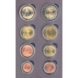 Série complète pièces 1 cent à 2 euros Luxembourg année 2004 UNC.