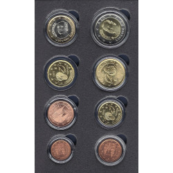 Série complète pièces 1 cent à 2 euros Espagne UNC.