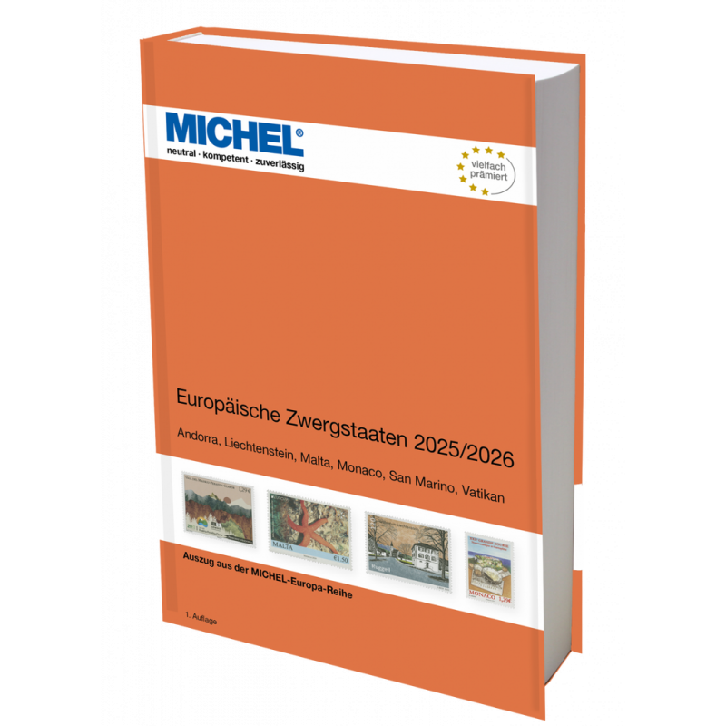 Catalogue Michel timbres des micro états Europe 2025-2026.