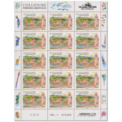 Timbre Collioure en feuillet de France N°F190 neuf**.