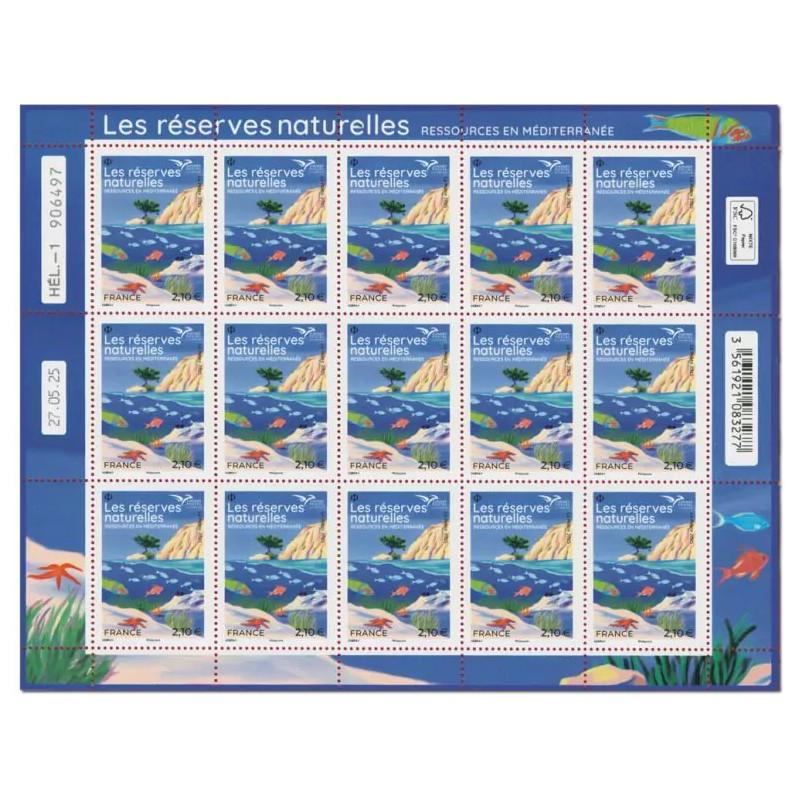 Timbre Ressources méditerranéennes en feuillet de France N°F191 neuf**.