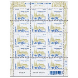 Timbre Notre-Dame de Sées en feuillet de France N°F192 neuf**.