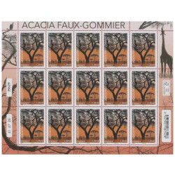 Timbre Acacia faux gommier en feuillet de France N°F197 neuf**.