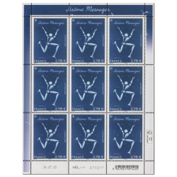 Timbre Merci facteur en feuillet de France N°F198 neuf**.