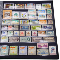 Lot de timbres de Liban neufs et oblitérés en un album.