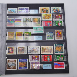 Lot de timbres de Liechtenstein et Luxembourg neufs et oblitérés en un album.