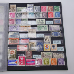 Lot de timbres de Liechtenstein et Luxembourg neufs et oblitérés en un album.